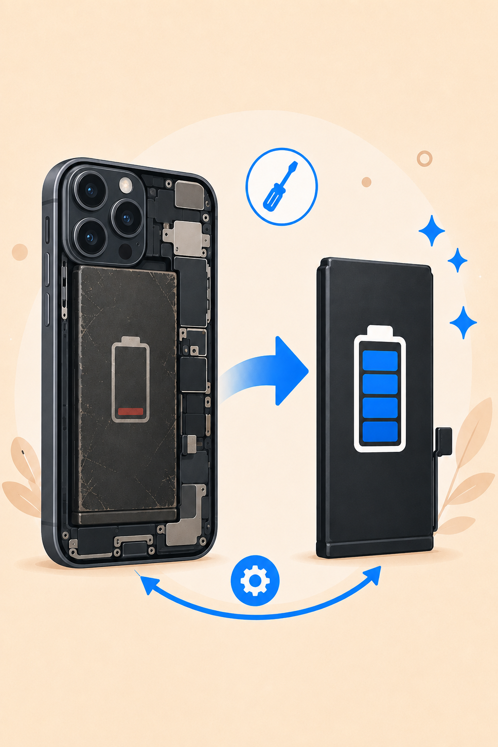 iPhone battery replacement service