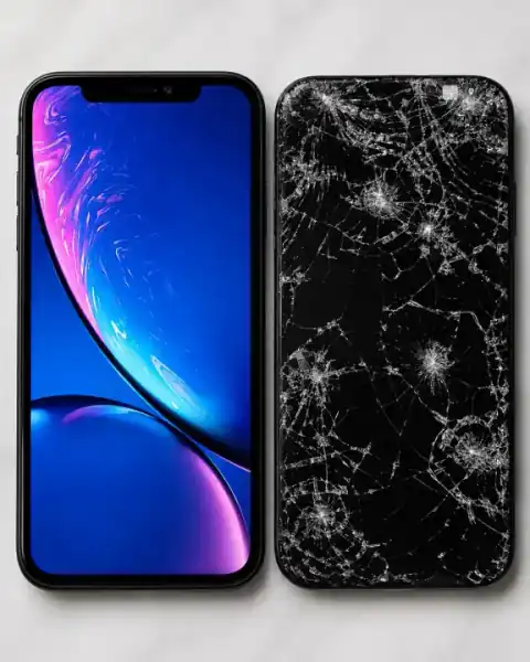 Severely Cracked Screen